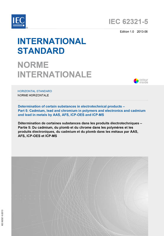 Cover IEC 62321-5:2013